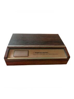Realistic Crystal Controlled Weatheradio Vintage Works Portable